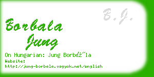 borbala jung business card
